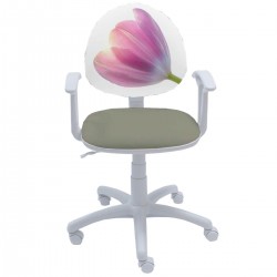 Детски стол Smart White Flower - Детски столове