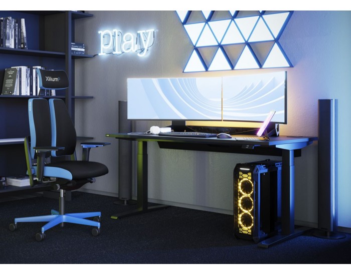 Геймърски стол XiliumG, син