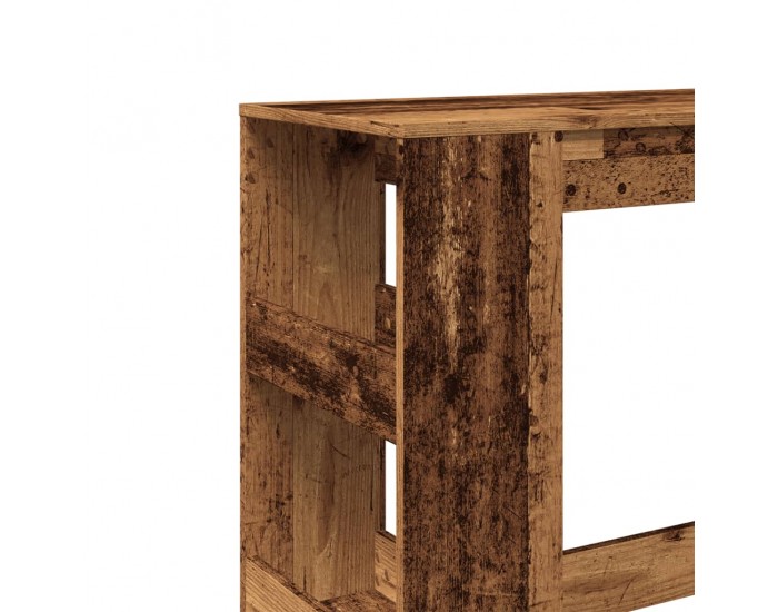 Sonata H Бар маса с рафтове старо дърво 95x47x103,5 см инженерно дърво