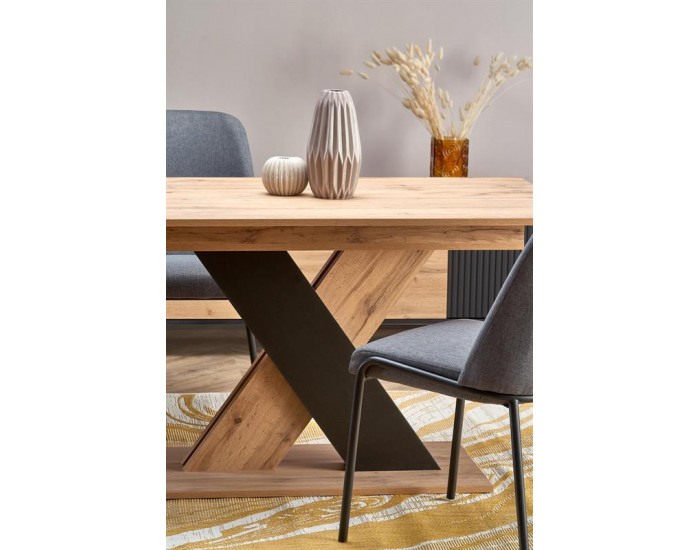 Разтегателна маса XARELTO, дъб вотан и черно