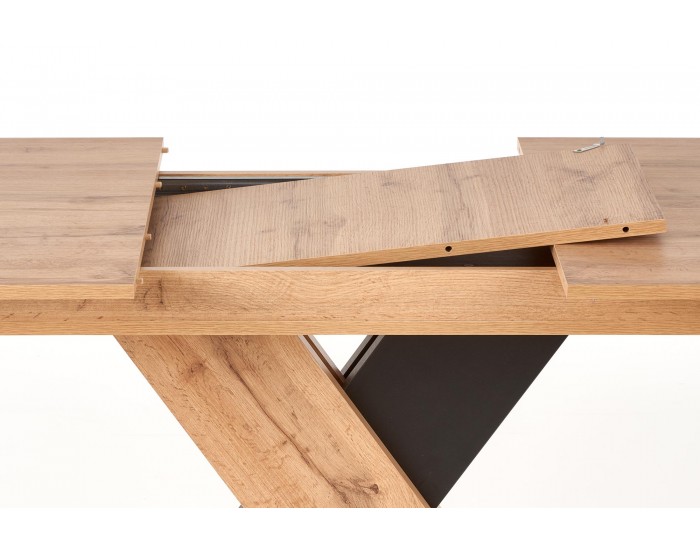 Разтегателна маса XARELTO, дъб вотан и черно