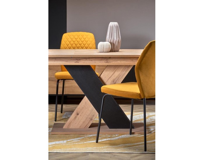 Разтегателна маса XARELTO, дъб вотан и черно