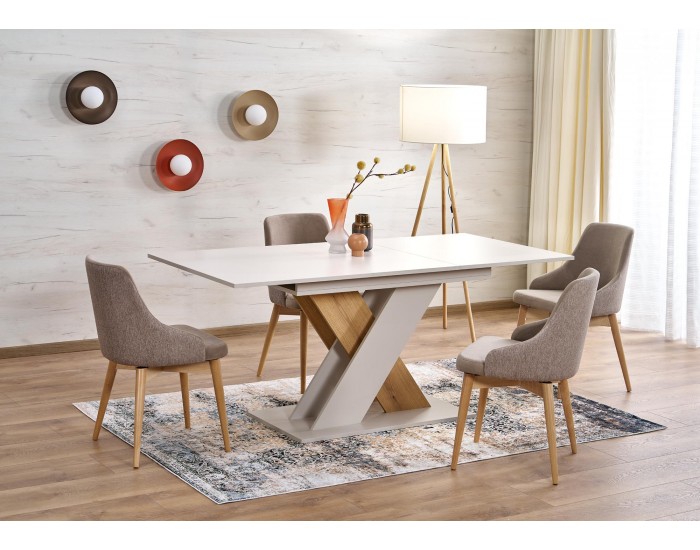 Разтегателна маса XARELTO, кашмир и дъб кремона