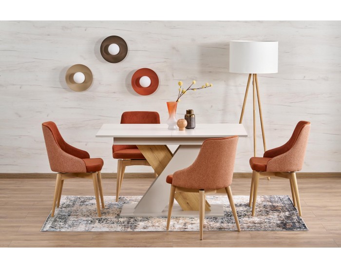 Разтегателна маса XARELTO, кашмир и дъб кремона