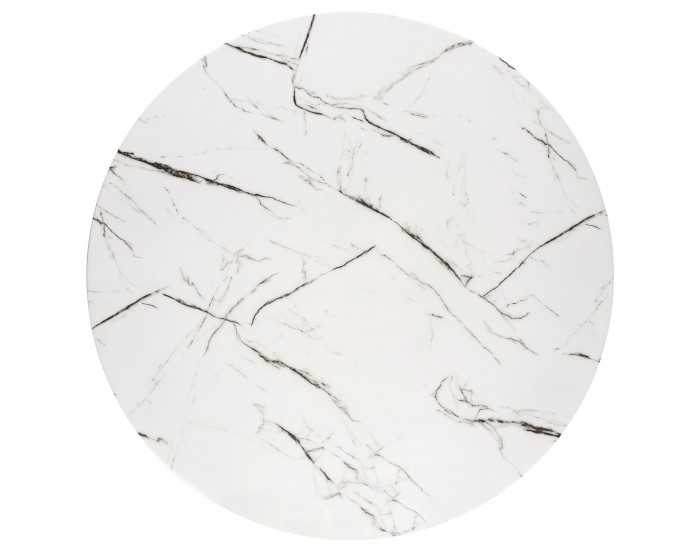 Трапезна маса BM-Raymond 2, бял мрамор и златно