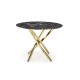 Трапезна маса BM-Raymond 2, черен мрамор и златно
