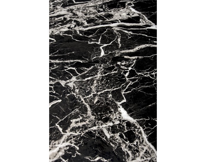 Трапезна маса BM-Raymond 2, черен мрамор и златно