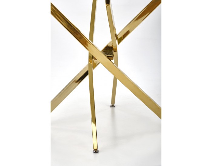 Трапезна маса BM-Raymond 2, черен мрамор и златно