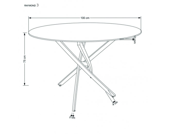 Трапезна маса BM-Raymond 3, бял мрамор и сребърно