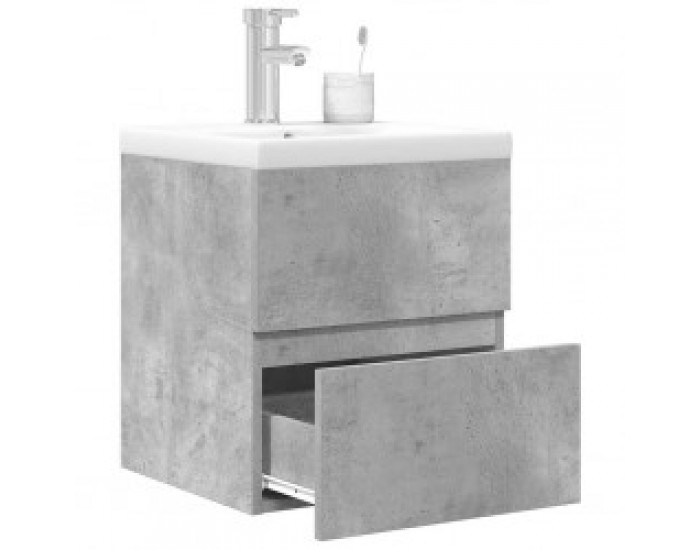 Sonata H Комплект мебели за баня от 2 части бетонно сив инженерно дърво