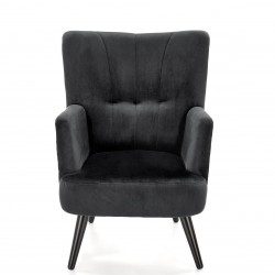Кресло BM-Pagoni, графитено черен - Мека мебел