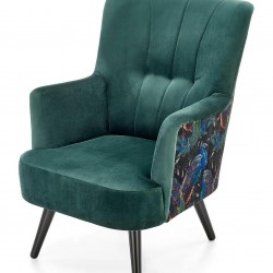 Кресло BM-Pagoni, зелен - Мека мебел