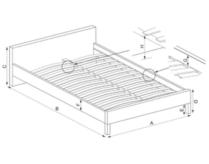 Тапицирано легло BM-Yovella 160 Тапицирано легло BM-Yovella 160