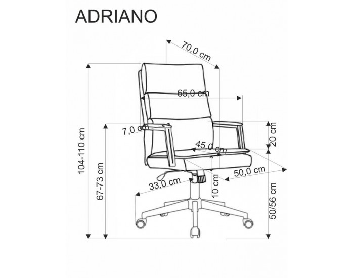 Офис стол Adriano, въртящ се, маслено зелен