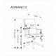 Офис стол Adriano 2, въртящ се, еко кожа, светло сив