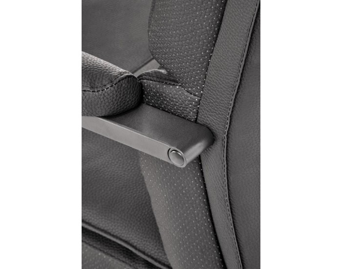 Офис стол Adriano Skid, еко кожа, черен