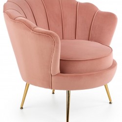 Кресло BM-Amorinito 1, пепелно розово - Мека мебел
