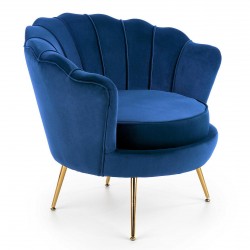 Кресло BM-Amorinito 1, тъмносиньо - Мека мебел