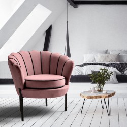 Кресло BM-Angelo 1, розово - Мека мебел