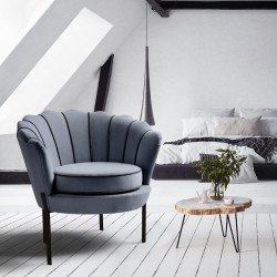 Кресло BM-Angelo 1, сиво - Мека мебел