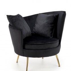 Кресло BM-Almond 1, черен - Мека мебел