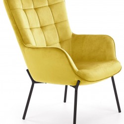 Кресло BM-Castel 1, горчица - Мека мебел