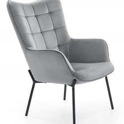 Кресло BM-Castel 1, сиво - Мека мебел