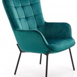 Кресло BM-Castel 1, тъмнозелен - Мека мебел