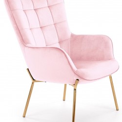 Кресло BM-Castel 2, розово - Мека мебел