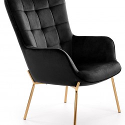 Кресло BM-Castel 2, черно - Мека мебел