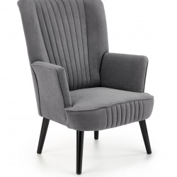 Кресло BM-Delgado 1, сиво - Мека мебел