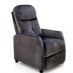 Кресло BM-Felipe 2, графитено черно - Мека мебел