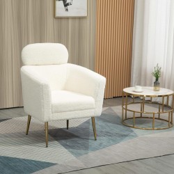 Кресло BM-Melisa 1, кремаво - Мека мебел