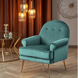 Кресло BM-Santi 1, тъмнозелено - Мека мебел