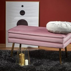 Табуретка BM-Velva 1, розов - Мека мебел