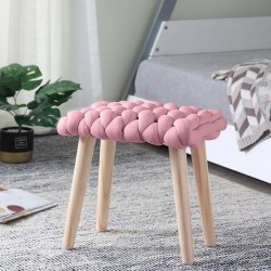 Табуретка BM-Yeti 1, розов - Мека мебел