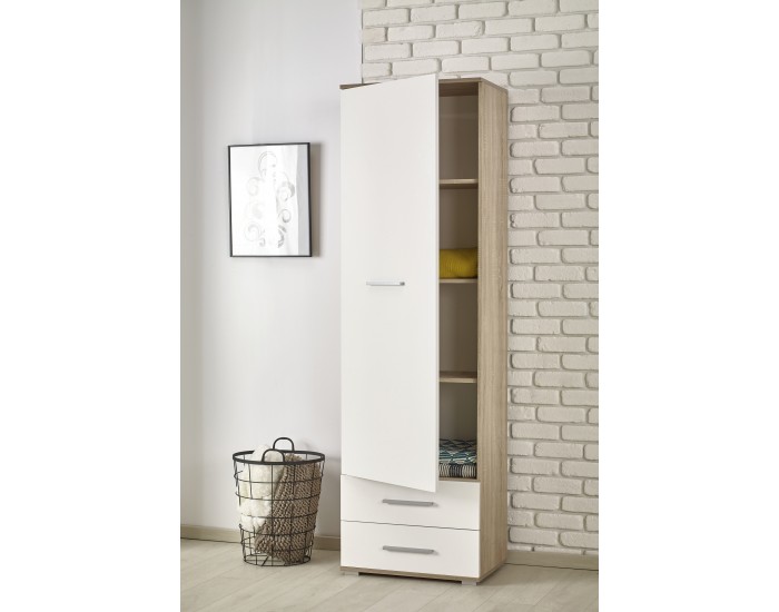 Етажерка BM-Lima Reg-1 1, дъб сонома и бяло