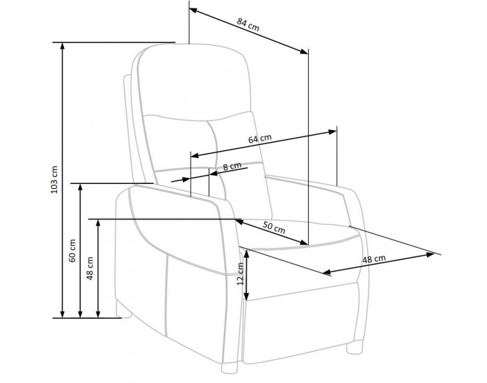 Кресло BM-Felipe 2, канела