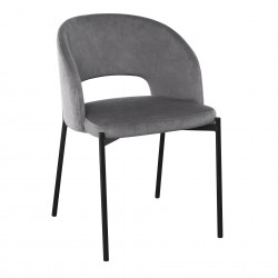 Трапезен стол КH455, сив - Трапезни столове