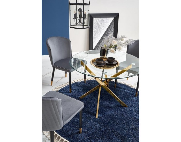 Луксозен трапезен комплект BM-Raymond Gold 1 + 4 стола КH446