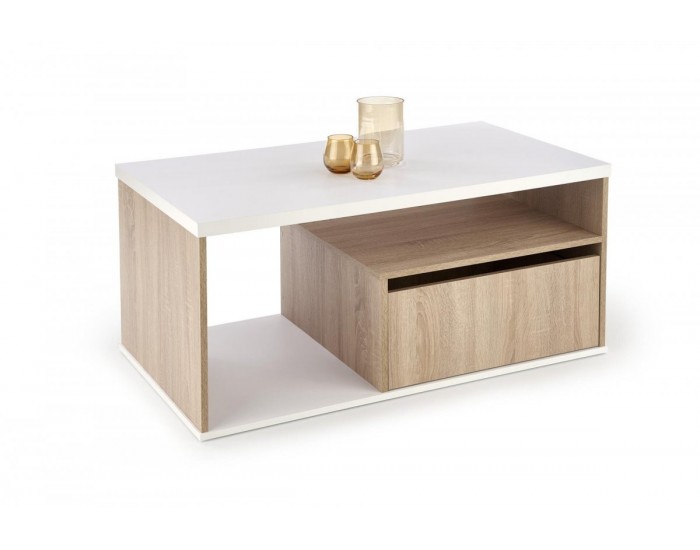 Помощна маса BM-Pantera 1, дъб вотан, бяла