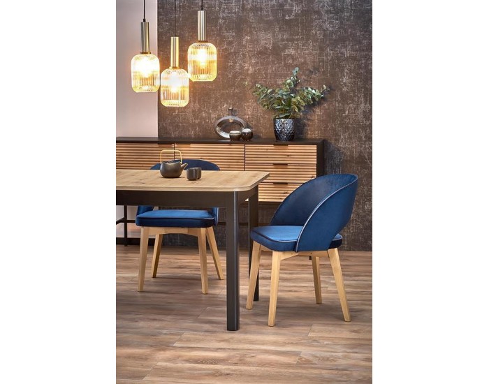 Трапезен комплект BM-Florian 1 + 4 стола MARINO, син