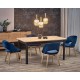 Трапезен комплект BM-Florian 1 + 4 стола MARINO, син