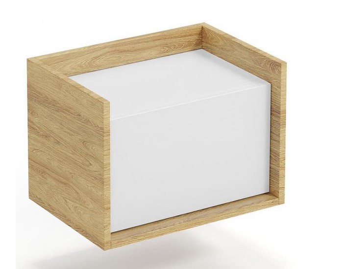 Нисък Стенен Шкаф BM-Mobius 1D, бял