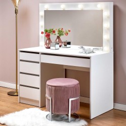 Тоалетка BM-Hollywood XL 1, MDF, бяла - Тоалетки и Огледала