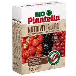 Тор органичен Bio Plantella Nutrivit, за ягоди и горски плодове, гранулиран 1 кг. - Plantella