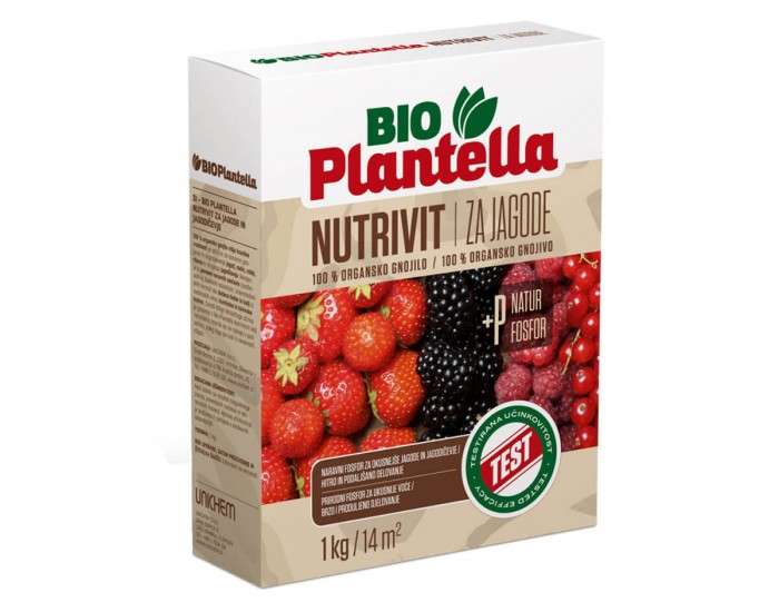 Тор органичен Bio Plantella Nutrivit, за ягоди и горски плодове, гранулиран 1 кг.
