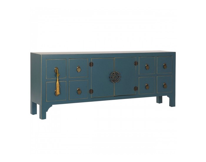 ТВ шкаф, DKD Home Decor, Ела, Тъмно синьо, Дървен MDF, 130 x 24 x 51 cm ТВ шкаф, DKD Home Decor, Ела, Тъмно синьо, Дървен MDF, 130 x 24 x 51 cm