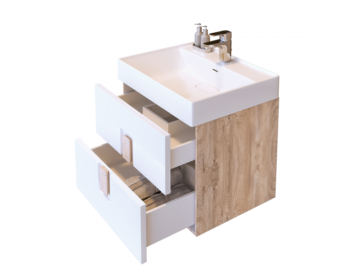 Долен шкаф за баня модел Durban, PVC с HPL покритие