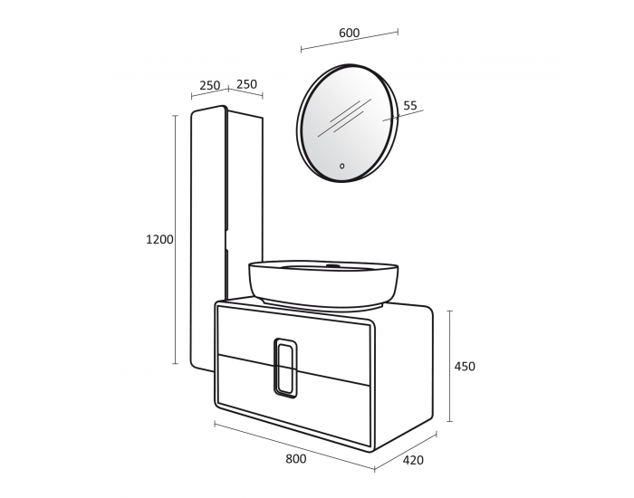 Комплект за баня Amboseli